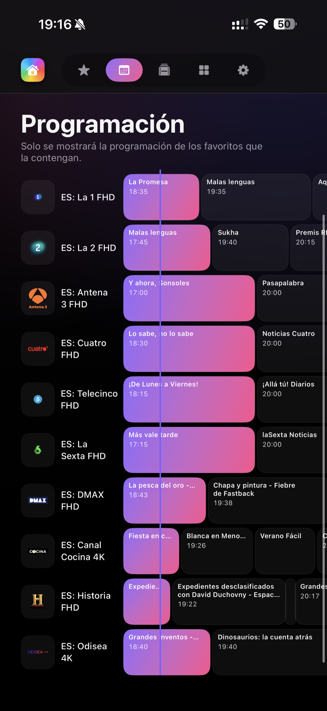 Guía EPG