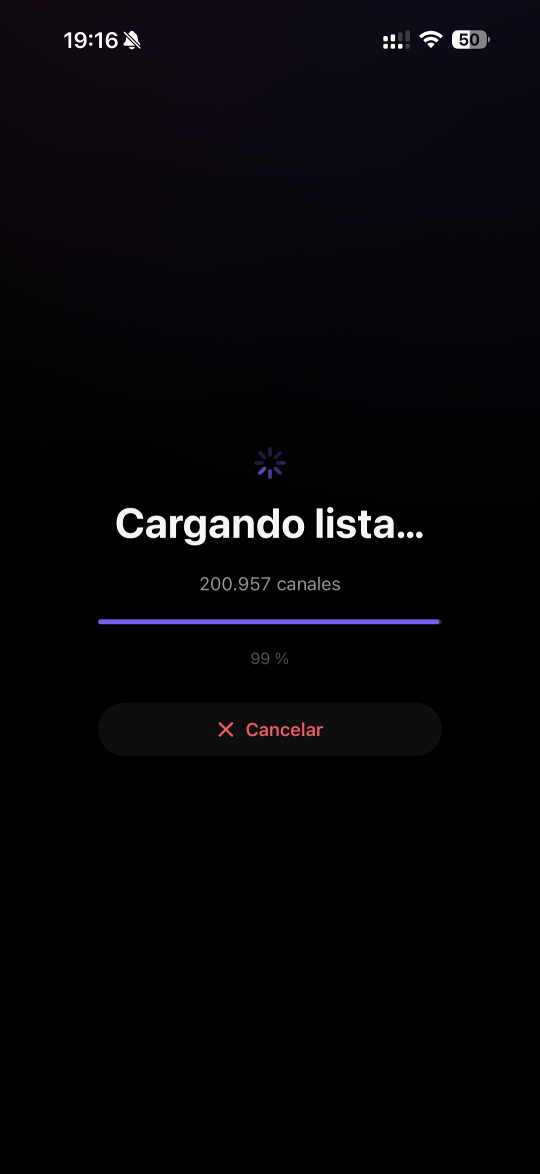 Listas enormes