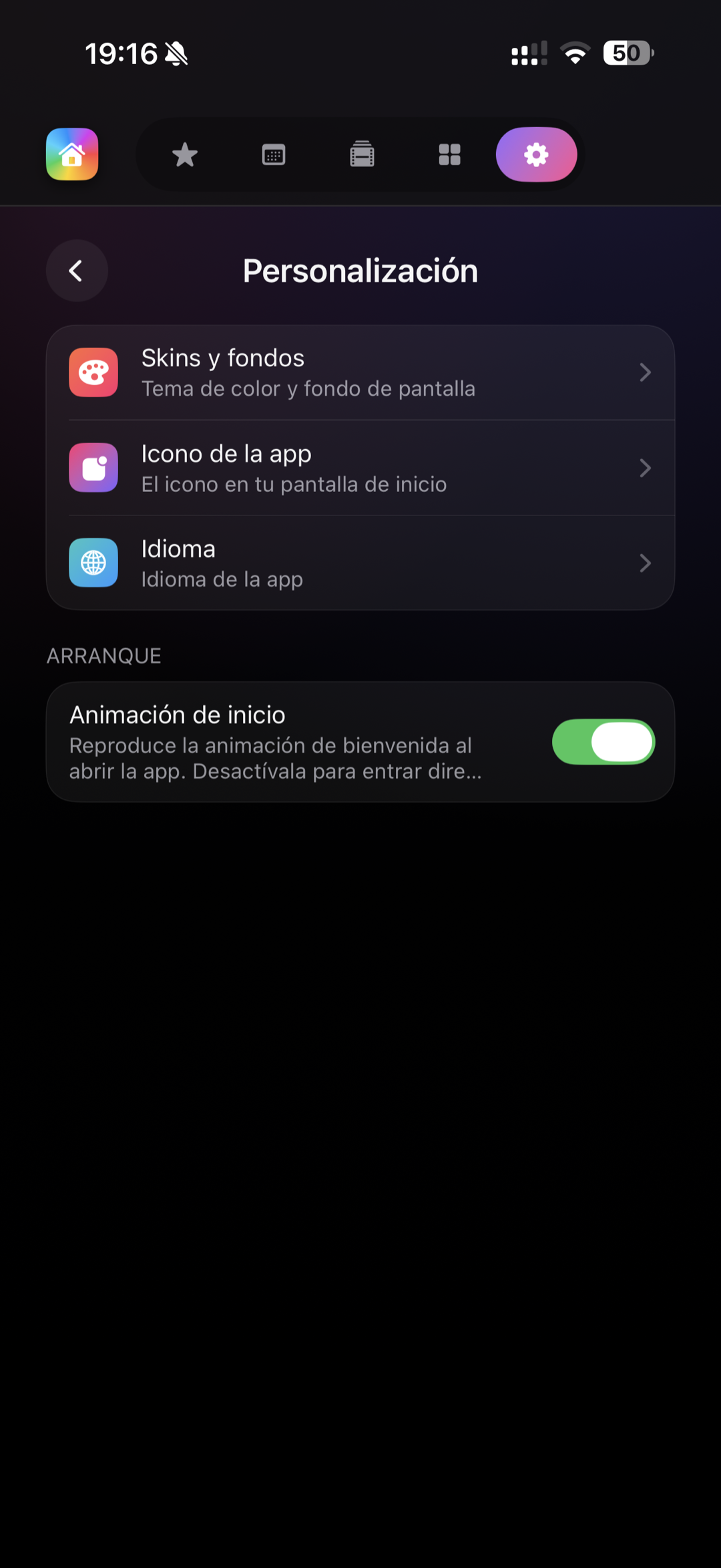 Personalización